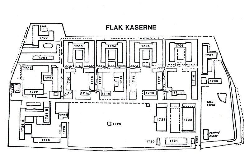 USAREUR Installation Maps Flak Ksn 1980s